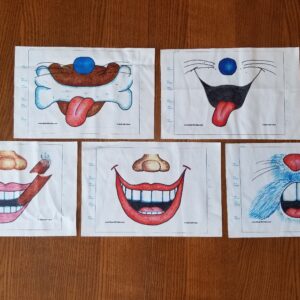 Collections of 5 Mask-ER-Aides Designs